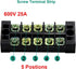 MILAPEAK Terminal Block and Strip, 10pcs (5 Sets) with Cover, Black & Red