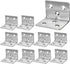Evadow 40Pcs Stainless Steel Corner Braces, 1.2 x 1.2 x 1.5 Small Corner