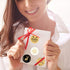 Christmas Stickers for Envelopes, 500PCS Black & Gold Holiday Seals Faux Glitter for Christmas Party Decoration