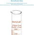 stonylab 1-Pack Graduated Cylinder, Borosilicate Glass 250 ml Heavy Wall Measuring Cylinder