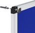 VIZ-PRO Felt Notice Board Blue, 36 X 24 Inches with Silver Aluminium Frame