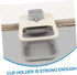 OUNONA Desktop Cup Holder Clip Portable Table Side Beverage Organizer for Office Keeps Drinks Secure with Hanging Hook