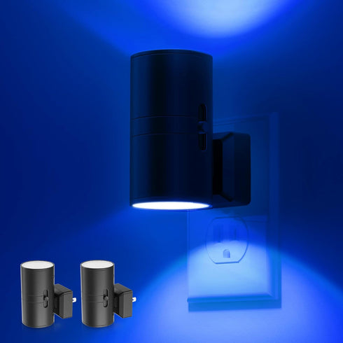 L LOHAS LED Blue Night Light, Night Lights Plug into Wall, Dimmable