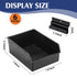 6 Pack Slatwall Bins with Hooks Set, Wall Mounted Storage Bins for Organizing Accessories, Tools, Office, Black