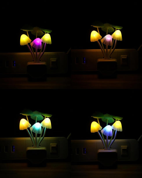 Color Changing LED Mushroom Night Light - Dreamy Bed Lamp
