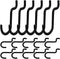 Gadpiparty 24pcs Heavy Duty Iron Wire Pegboard J Hooks for Hanging Tools,