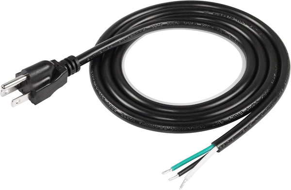 CERRXIAN 4FT 18 Gauge 3 Prong Heavy Duty Replacement Power Cord, 13A 110V NEMA 5-15P Male Plug