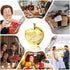 H&D Glaze Crystal Apple Paperweight Craft Decoration, Yellow