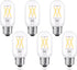 T45/T14 LED Light Bulb Dimmable, 4W (40 Watt Equivalent), Bright White 4000K, E26 Base, 6-Pack