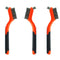 3pcs Small Stainless Steel Wire Brushes Set for Cleaning and Rust Removal