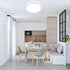 5000K 9.5 Inch 18W 1650LM Airand LED Flush Mount Ceiling Light Daylight LED Ceiling Light Fixture Bathroom Ceiling