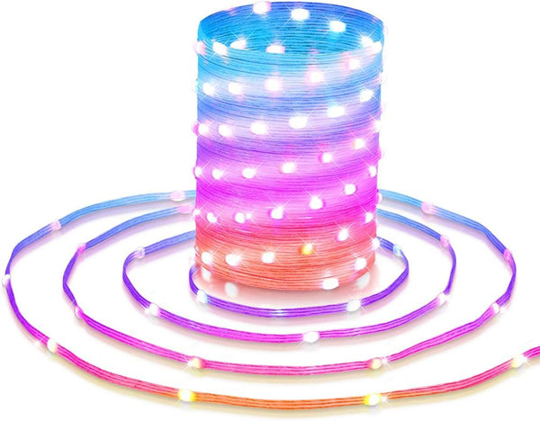 String Lights, 50ft 150 LED Lights Color Changing String Waterproof, 200+ Preset