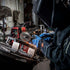 Caiman Premium Split Cowhide MIG/Stick Welding Gloves, Fleece Lining, Kontour Design, Kevlar Stitching, Blue/Black,
