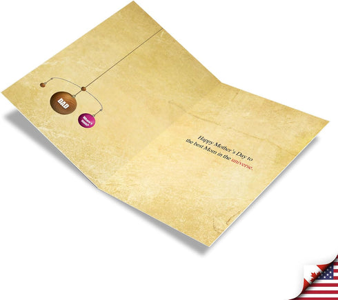 NobleWorks Loving Mother's Day Card from Kids, Heartfelt Gift, Greetings for Moms with Envelope