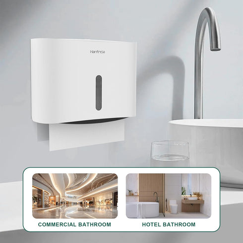Commercial Paper Towel Dispenser Wall Mounted, Adhesive Paper Towel Dispenser - Wall-Mounted, Fits