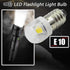 Ruiandsion 4pcs E10 LED Bulb 3V 0.6W 5050 1SMD White 6000K LED Replacement Bulb Upgrade for lamps Flashlights Torch Light,Negative Earth by Ruiandsion