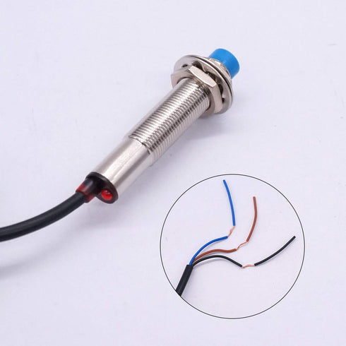 2PCS M12 4mm 5V 3D LJ12A3-4-Z/BX-5V 5VDC Taiss Sensing DC NPN NONormally Open Printer Cylinder inductive Proximity