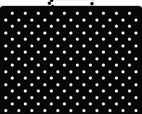 Set of 12 Barker Creek Black & White Dot File Folders, Letter Size, 14pt Stock, 1/3 Cut Tabs for Home, School, Office