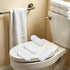 Cauaoa 8Pcs Set, Transparent Toilet Seat Bumper Silicone Strong Adhesive Toilet Seats Lid Bumpers, Toilet Seat Buffers