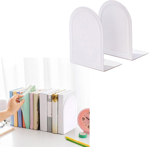 PILULY L-Shaped Bookends Practical Book End Desk Bookshelf Book Book Holders Shelf Decorative Bookends for Students