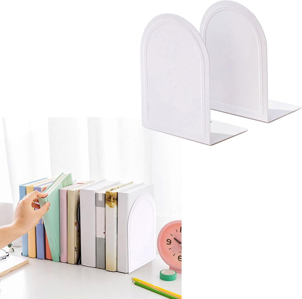 PILULY L-Shaped Bookends Practical Book End Desk Bookshelf Book Book Holders Shelf Decorative Bookends for Students