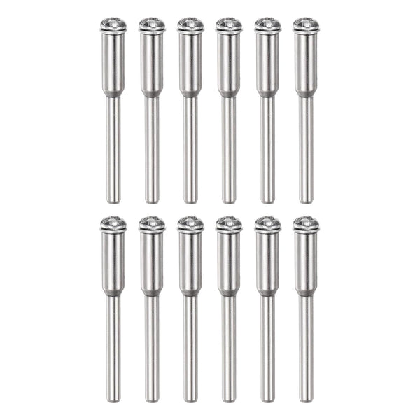12pcs Cut Off Wheel Screw Mandrel, 3mm Shank Dia Cutting Disc Holder for Rotary Tools