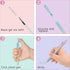 Gel Pens 10 Pcs Black Ink with Comfortable Silicone Grip, 0.7mm Fine Medium Point, Aesthetic Gradient Color