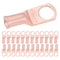 SELTERM 25pcs 8 AWG 5/16" Stud Battery Lugs - Heavy Duty Copper Wire Lugs, Battery Cable Ends, UL Bare Copper Eyelets