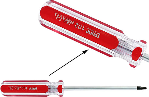 T15 Torx Screwdriver - 7 Inch/178mm Long Screwdriver for Computer Repairing and Furniture DIY