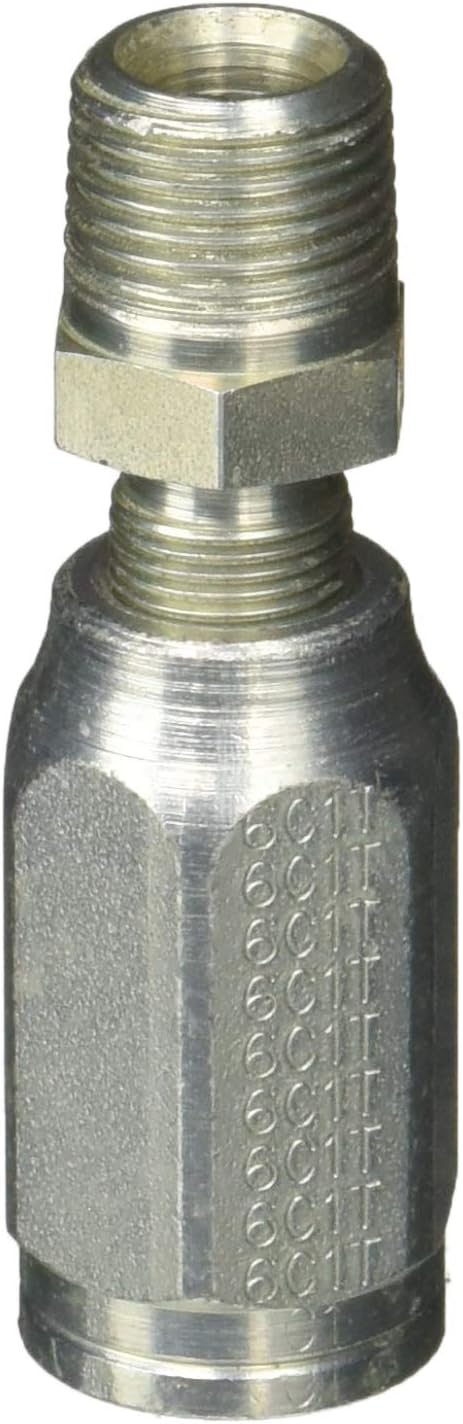 Gates G27100-0606 Hydraulic Coupling, 3/8-18, Silver