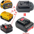 Battery Adapter for Milwaukee 18V M18 and Dewalt 20V Max Li-ion Battery - Convert to Bosch 18V Lithium Tool Battery