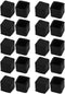 uxcell 20Pcs Square Rubber Leg Tip Cap for Furniture Table Chair, 15mm X 15mm