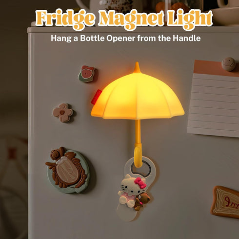 3 Dimmable Umbrella Night Light for Kids, Levels Silicone Tap Lamp for Baby Nursery, Rechargeable Squishy Bedside Night