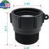 275 330 Gallon IBC Tote Adapter 2" Female Buttress Coarse Thread x 2" Male NPT Pipe Thread Food Grade Water Tank