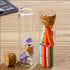 6 (22x120x17mm 1 OZ) Pcs Empty Transparent Test Tube Glass Bottle Vials With Cork Stopper, Clear Glass Bottles Jars