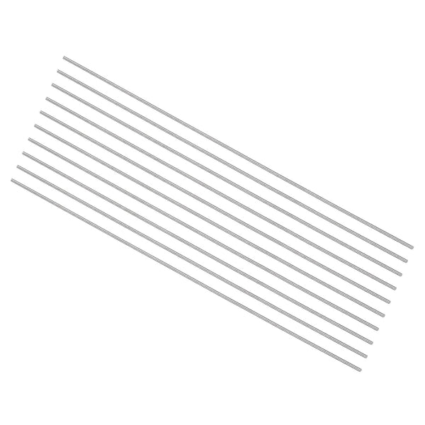 uxcell 10pcs Round Steel Metal Rods, 1mm x 150mm High Speed Steel (HSS) Lathe Bar Stock Tool for DIY Craft, Boring