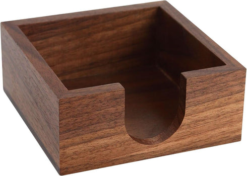 MultiBey Sticky Notes Memo Pad Holder Dispenser, Walnut Desk Supplies Organizer for Office, Home, Schools