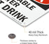 SmartSign "Danger - Non-Potable Water Do Not Drink" Sign | Aluminum 7" x 10"