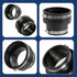 6I59 Flexible PVC Reducing Coupling with Stainless Steel Clamps, 5.5" x 4.5" Inner Diameter