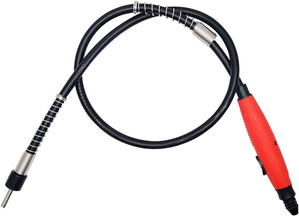 Flex Shaft Adapter Attachment, Flexible Drill Extension Cable Chuck for Dremel Rotary Grinder Woodworking Tools (Red)