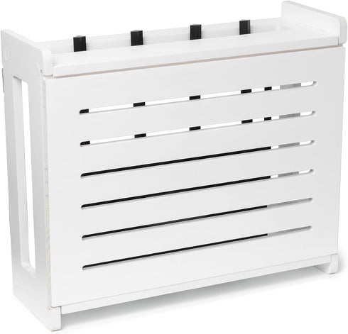 Gadget Garage Wooden WiFi Router Storage Box - Standard Wall Mountable Decorative Modem Shelf