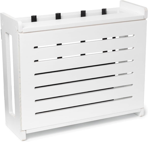 Gadget Garage Wooden WiFi Router Storage Box - Standard Wall Mountable Decorative Modem Shelf