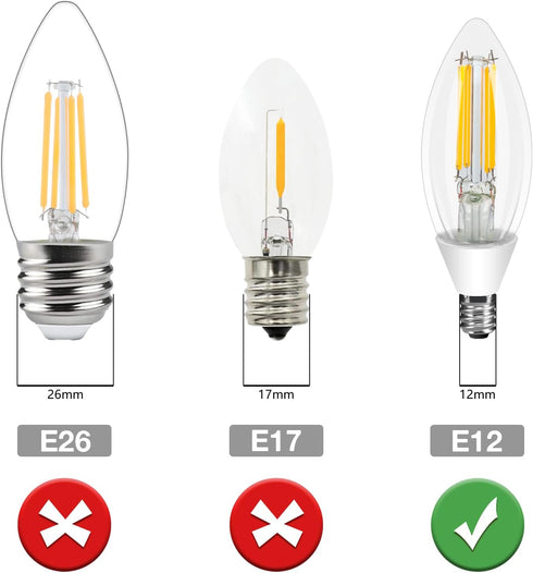 Ganiude E12 Dusk to Dawn Light Bulbs, 5W 60W Equivalent, 2700K Warm White, Photocell Sensor, 6 Pack