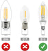 Ganiude E12 Dusk to Dawn Light Bulbs, 5W 60W Equivalent, 2700K Warm White, Photocell Sensor, 6 Pack