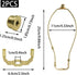Mormchlots 2set Lamps(8inch) Durable Lamp Shade Harp Holders and Matching Top Finial,Detachable Lighting Accessories