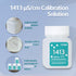 1413 µS/cm Calibration Solution, Conductivity Buffer for 5 in 1 Salinity Tester, 4 Bottles of 50mL