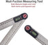 GemRed Digital Angle Finder Tool, 2 in 1 Angle Gauge, 7inch/200mm Stainless Steel Protractor