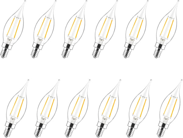 Sengled Candelabra Light Bulbs E12 LED Dimmable, 40W Equivalent CA10 Candle Bulbs 2700K
