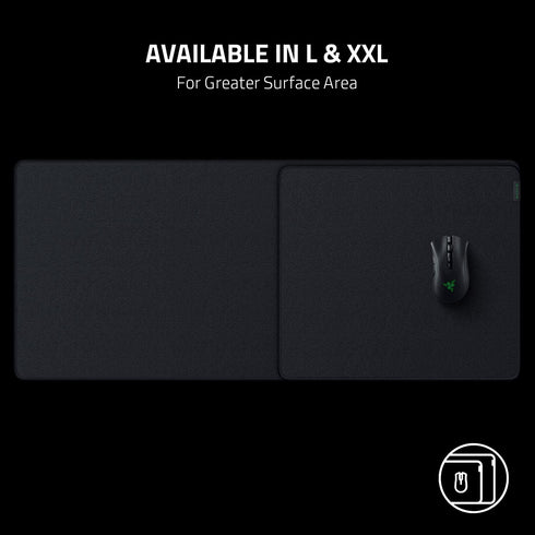 Razer Strider Hybrid Mouse Mat with a Soft Base & Smooth Glide: Firm Gliding Surface - Anti-Slip Base - Rollable