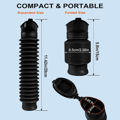 750ML, Pee Bottles for Men, Portable Urinal for Men, Collapsible Urine Bottle Car Urinals for Men and Women, Emergency
